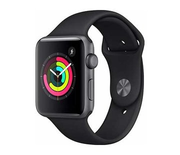 Apple 42mm Space Grey Aluminium/Zwarte Sportband