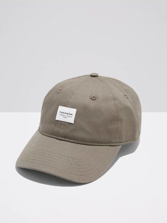 Washed Cotton Cap in Green