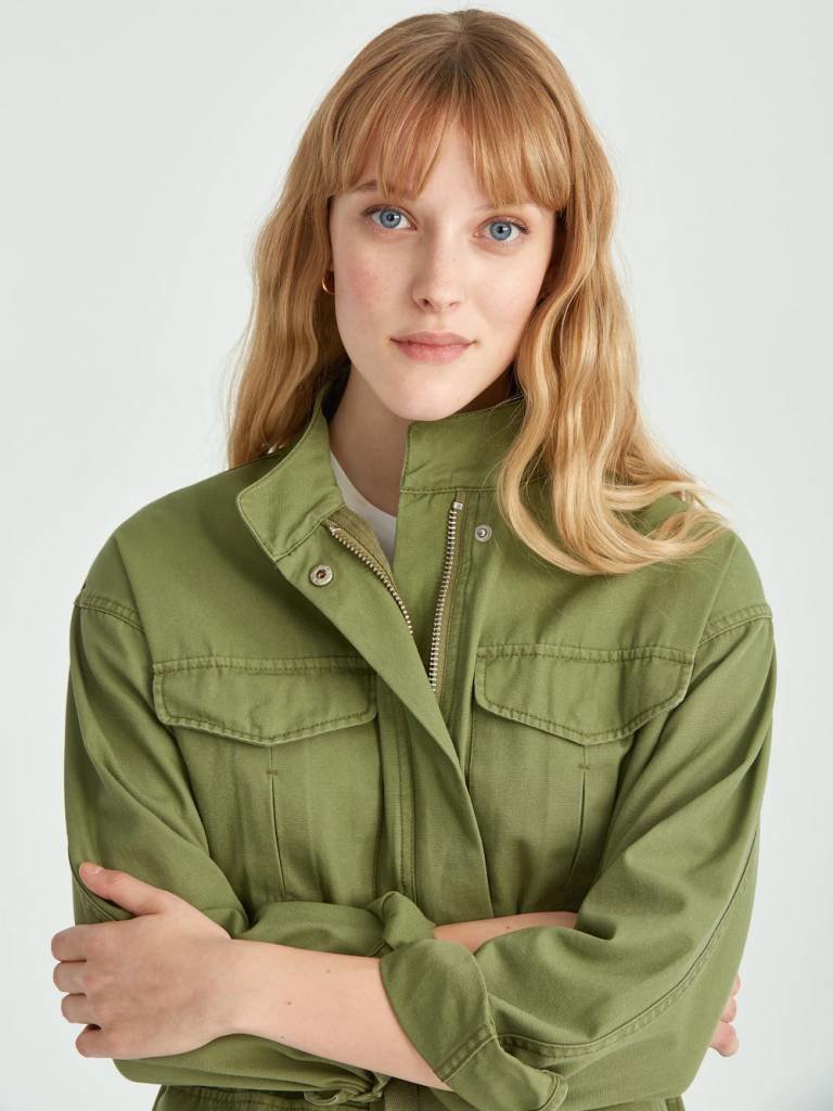 Utility Jacket in Military Green