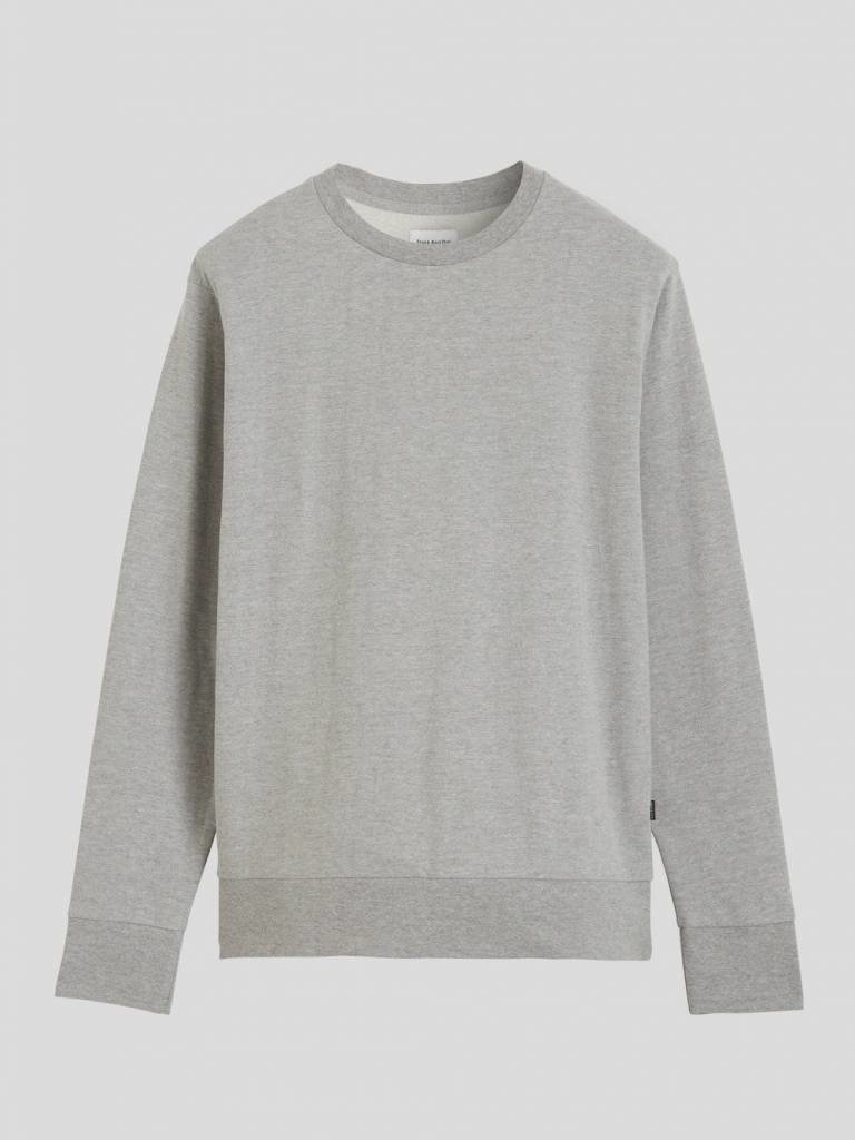 Organic French Terry Crewneck Sweatshirt in Vintage Grey Heather