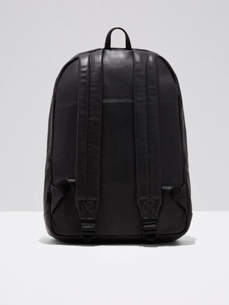The Boulevard Leather Backpack in Black
