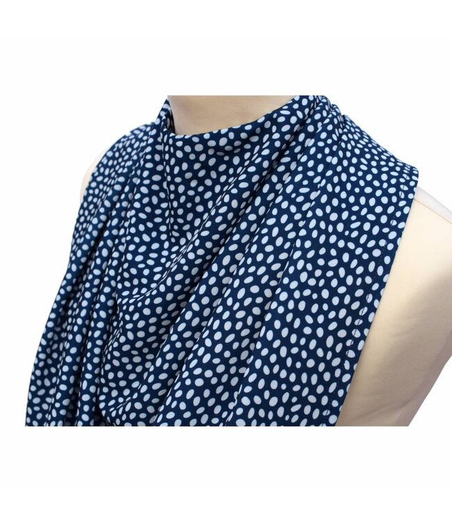 Bibetta Care Bibetta Pashmina Sjaal Slab Care Designs Navy Stip