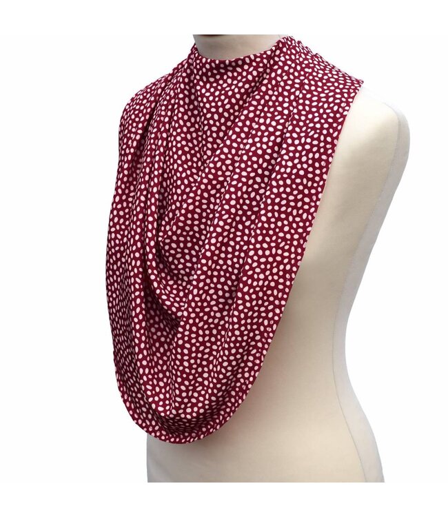 Bibetta Care Pashmina Scarf Clothing Protector Red dot