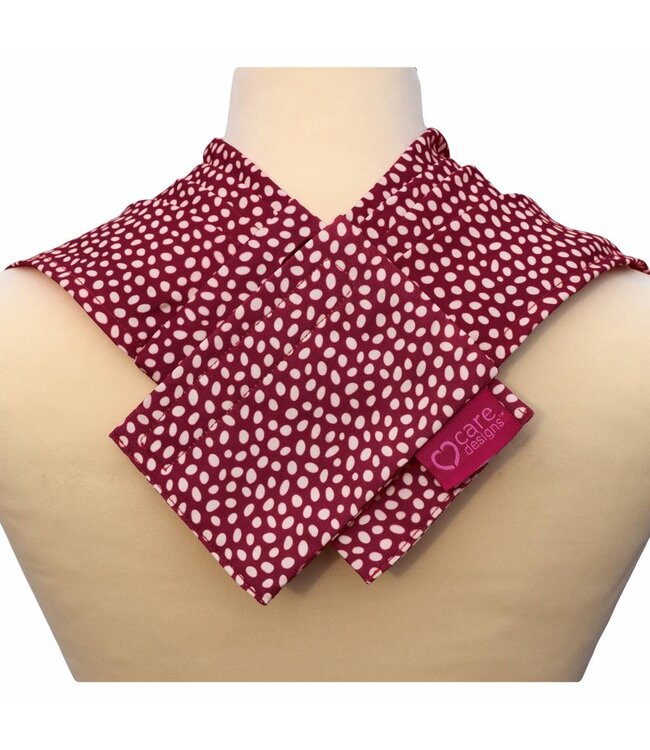 Bibetta Care Bibetta Pashmina Sjaal Slab Care Designs Rode Stip