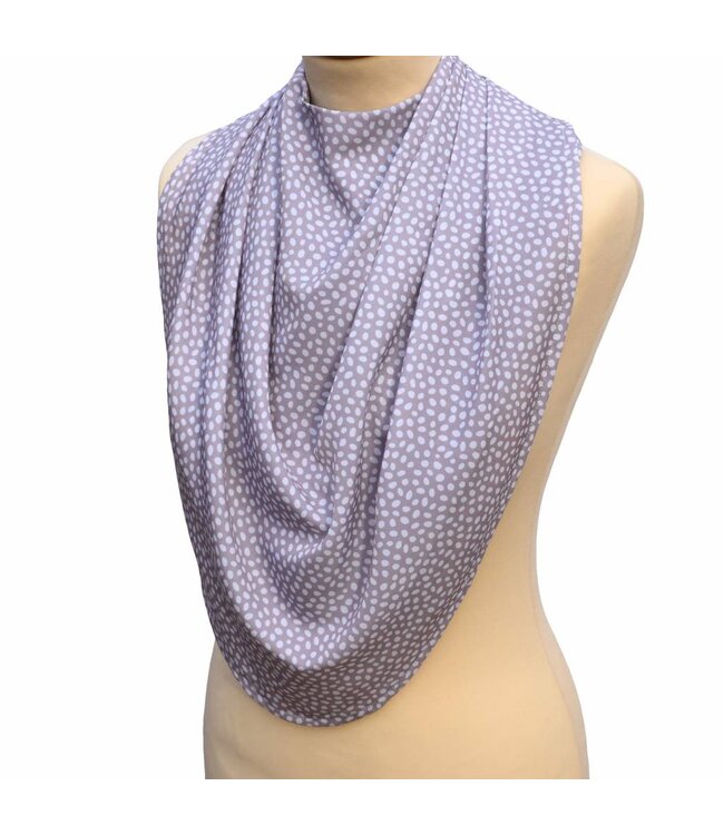 Bibetta Care Pashmina Scarf Clothing Protector Grey dot
