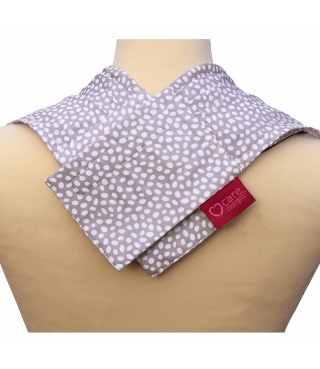 Bibetta Care Bibetta Pashmina Sjaal Slab Care Designs Grijze Stip