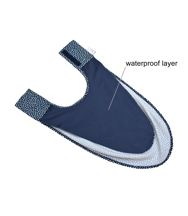 Bibetta Care Bibetta Pashmina Sjaal Slab Care Designs Navy Stip