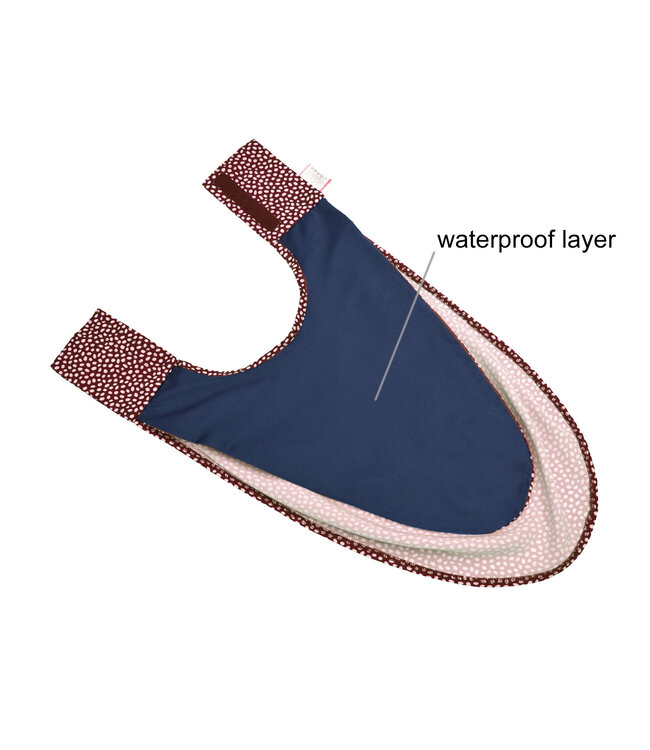 Bibetta Care Pashmina Scarf Clothing Protector Red dot