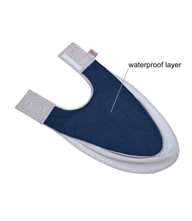 Bibetta Care Bibetta Pashmina Sjaal Slab Care Designs Grijze Stip