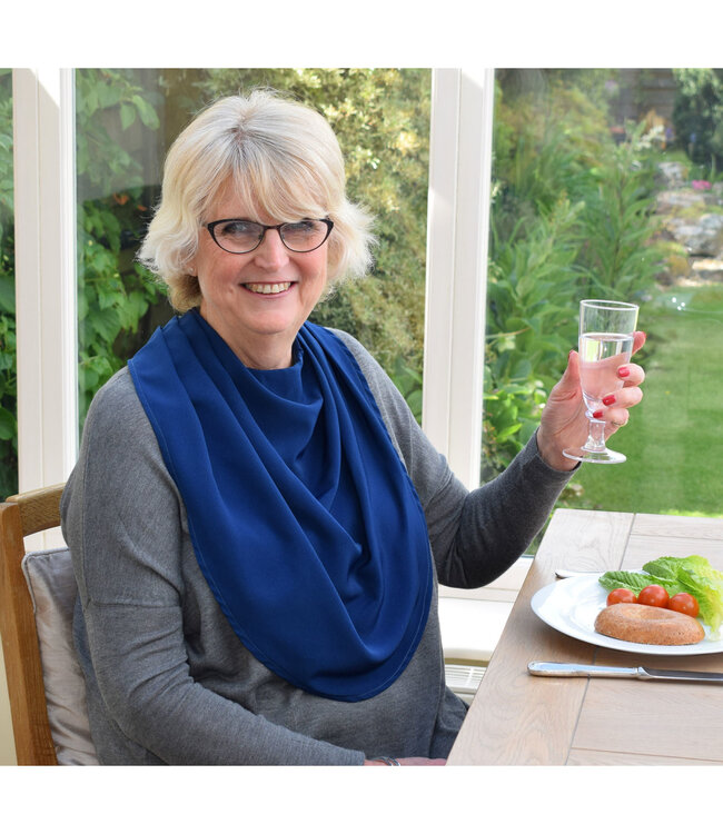 Bibetta Care Bibetta Pashmina Sjaal Slab Care Designs Navy