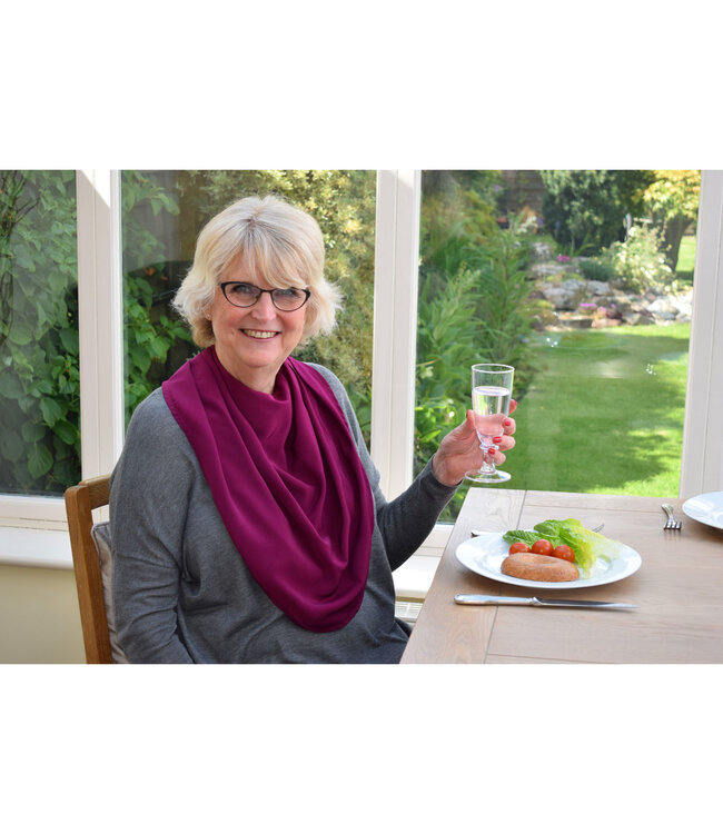 Bibetta Care Bibetta Pashmina Sjaal Slab Care Designs Wijnrood