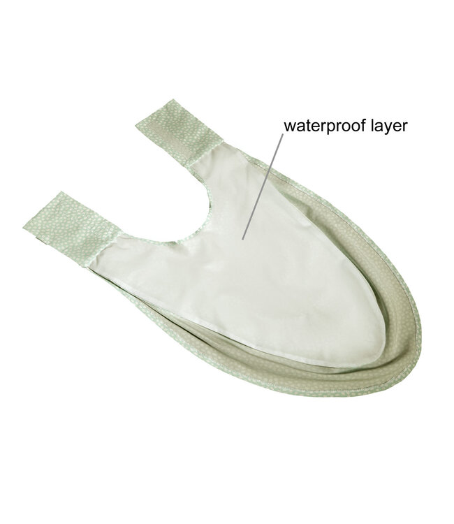 Bibetta Care Bibetta Pashmina Sjaal Slab Care Designs Saliegroene Stip