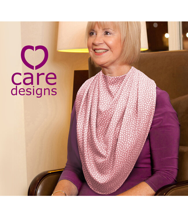 Bibetta Care Pashmina Scarf Clothing Protector Pink dot