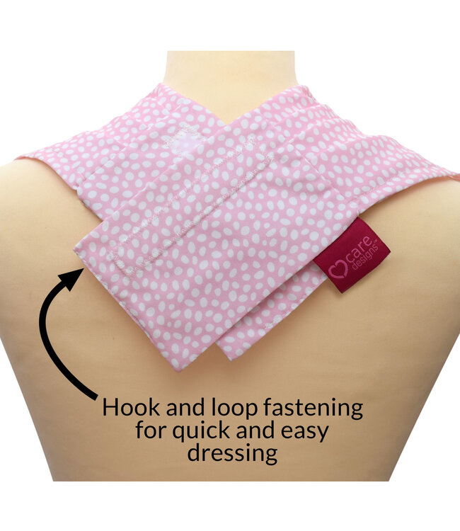 Bibetta Care Pashmina Scarf Clothing Protector Pink dot