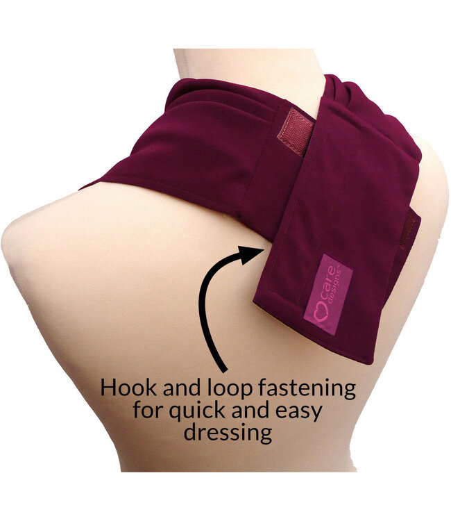 Bibetta Care Bibetta Pashmina Sjaal Slab Care Designs Wijnrood