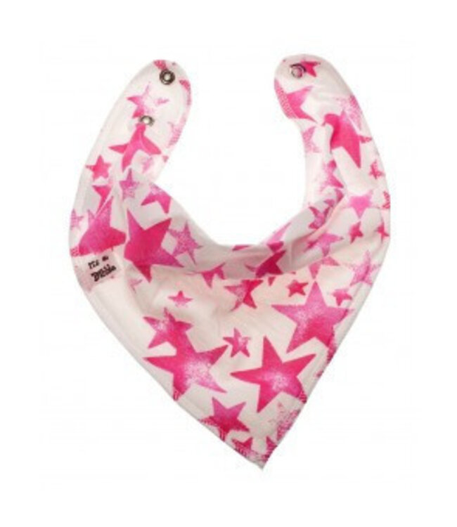 Bandana Bibble slabben Bandana Bibble Pink Starlight