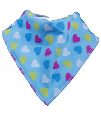 Bandana Bibble slabben Bandana Bibble Blue Heart