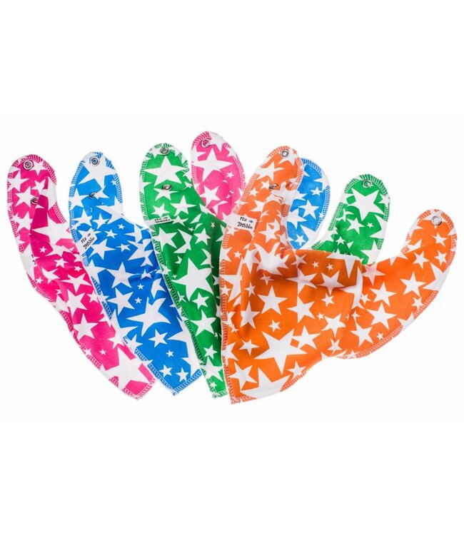 Bandana Bibble slabben Bandana Bibble  Sterrenstorm Roze