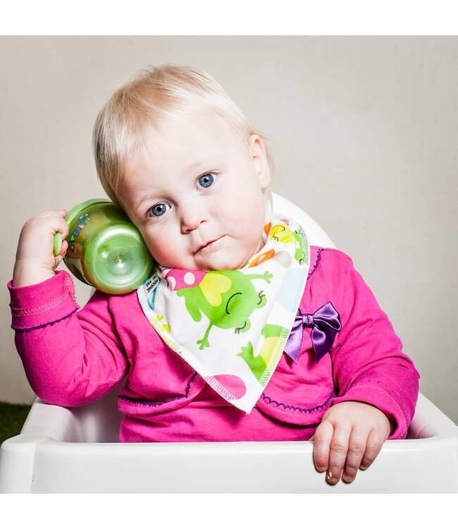 Bandana Bibble slabben Bandana Bibble Froggy