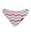 Mum2Mum Mum2Mum Fashion Bib Pink Chevron Cerise