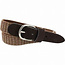 Oxxy Elastic adjustable children's belt Oxxy Glitter Brown