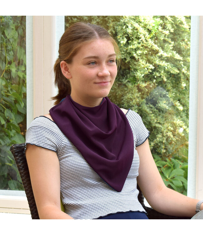 Bibetta Care Bandana Care Design Aubergine