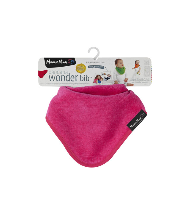 Mum2Mum Mum2Mum Bandana Wonder Lätzchen Fuchsia