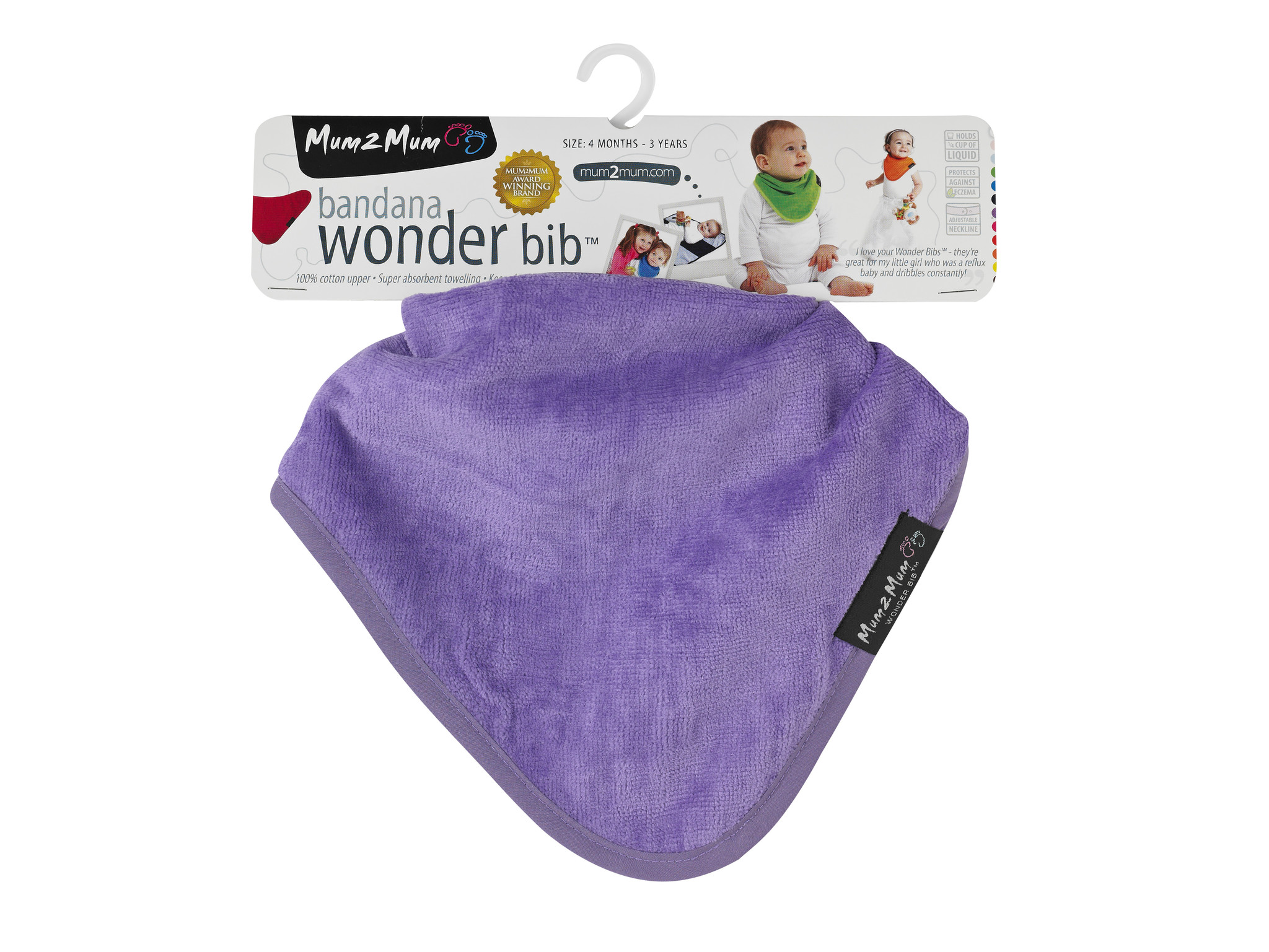 Mum2mum Bandana Bib Purple Slabenzo Mum2mum Bandana Bib Purple Slabenzo
