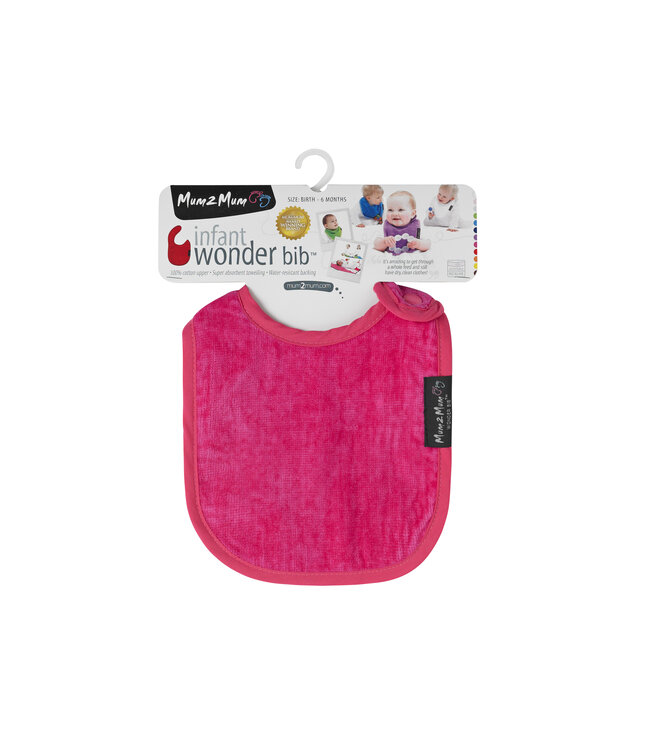 Mum2Mum Mum2Mum Infant Bib Cerise