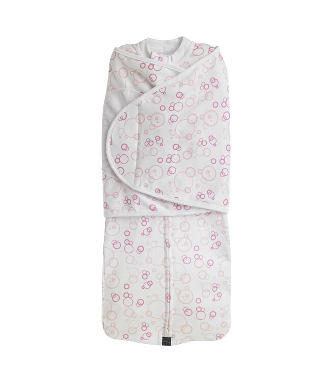 Mum2Mum Mum2Mum Dream Swaddle- Inbakerdoek Groot| Roze bubbels