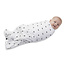 Mum2Mum Mum2Mum Dream Swaddle Large Black Cross