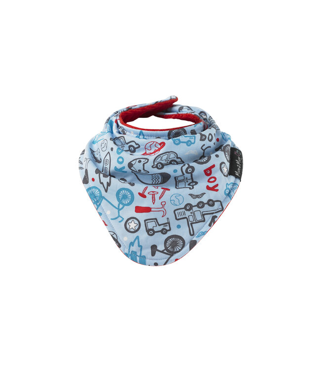 Mum2Mum Mum2Mum Fashion Bib Boy Print Red