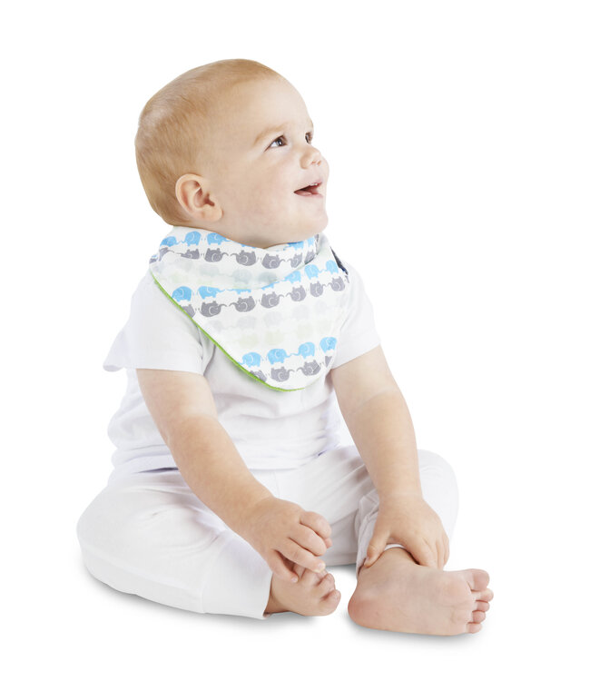 Mum2Mum Fashion Bandana Wonder Lätzchen Elefanten 2 Stück