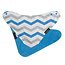 Mum2Mum Fashion Bib Teal Chevron Teal