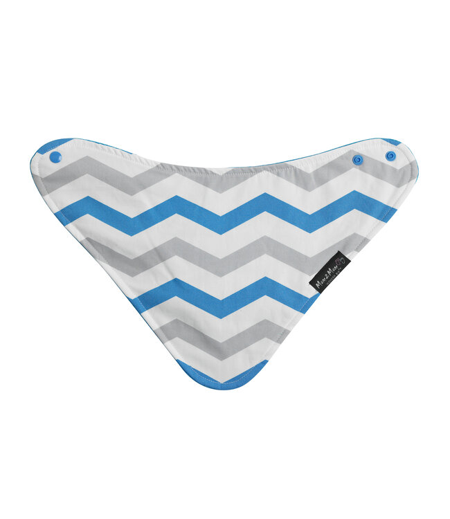 Mum2Mum Mum2Mum Fashion Bandana Wonderslab Aqua Chevron  2 stuks