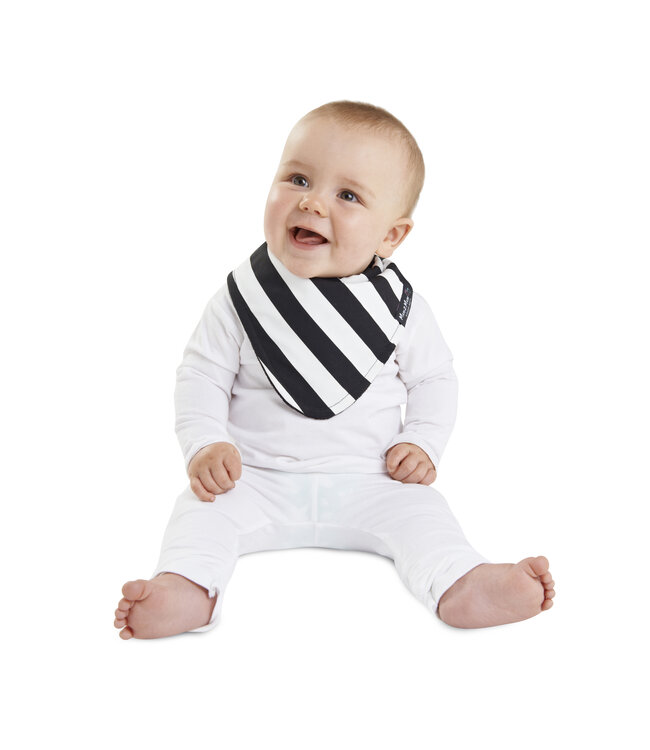 Mum2Mum Mum2Mum Fashion Bib B&W Stripes