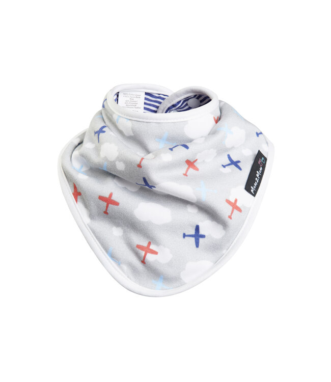 Mum2Mum Mum2Mum Bamboo Bandana Bib Planes 3 stuks