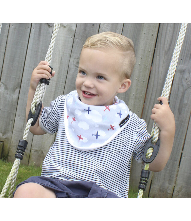 Mum2Mum Mum2Mum Bamboo Bandana Bib Planes 3 stuks