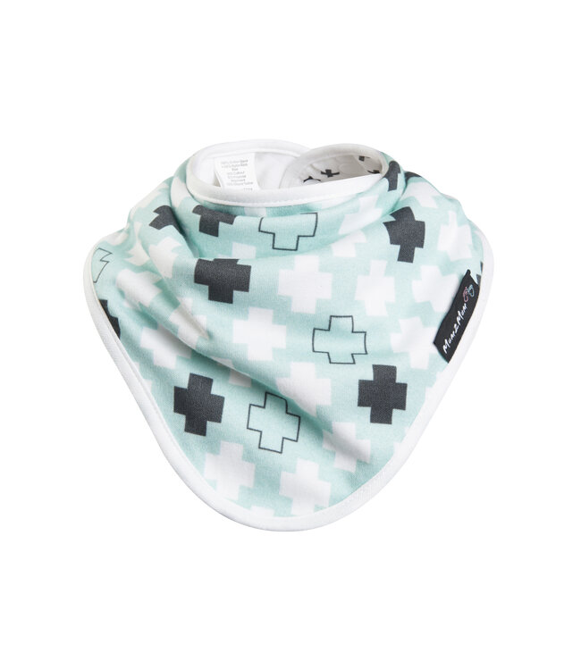 Mum2Mum Mum2Mum Bamboo Bandana Bib Mint Plus 3 stuks