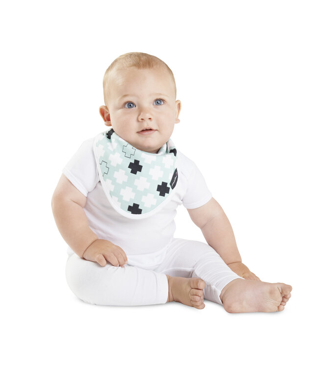 Mum2Mum Mum2Mum Bamboo Bandana Bib Mint Plus 3 stuks