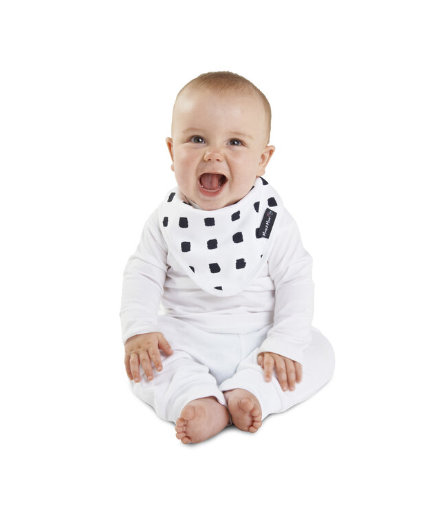 Mum2Mum Mum2Mum Bamboo Bandana Bib Black Blocks