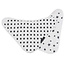 Mum2Mum Mum2Mum Bamboo Bandana Bib Black Blocks