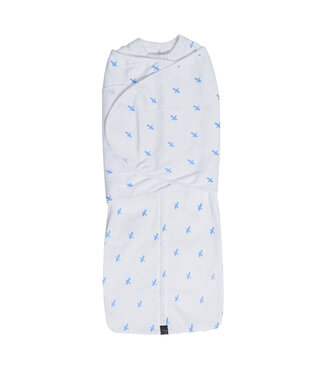 Mum2Mum Mum2Mum Summer Dream Swaddle Large Blue Cross