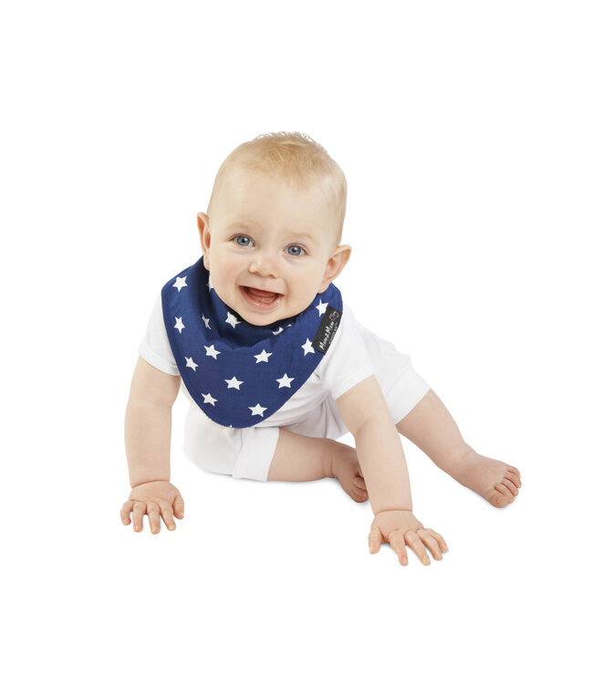 Mum2Mum Mum2Mum Fashion Bandana Wonderslab Navy Stars 2 stuks