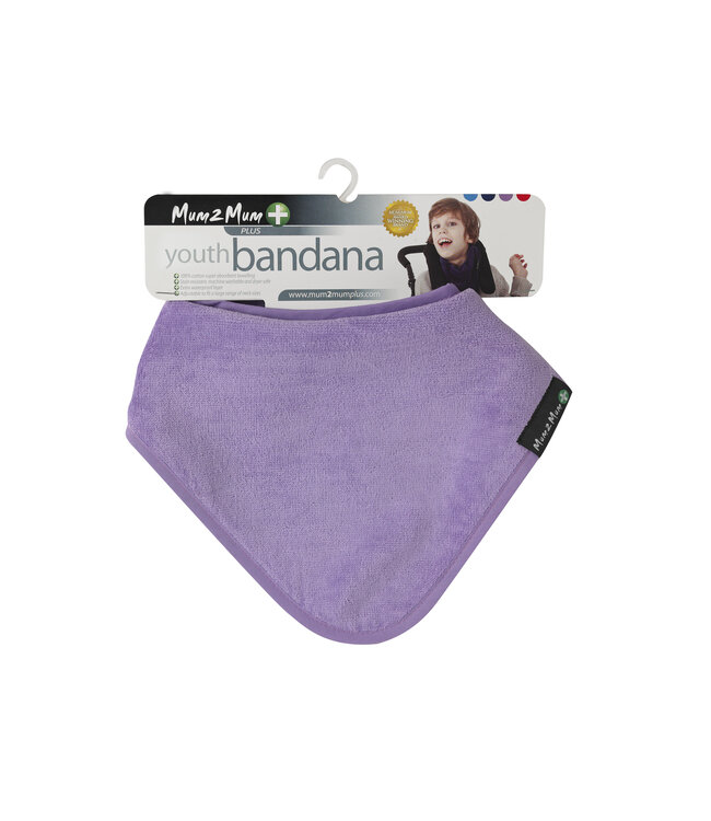 Mum2Mum Mum2Mum Plus Range Youth Bandana Bib Purple