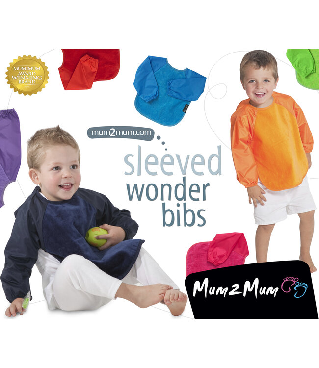 Mum2Mum Mum2Mum Sleeved Bib Large Teal