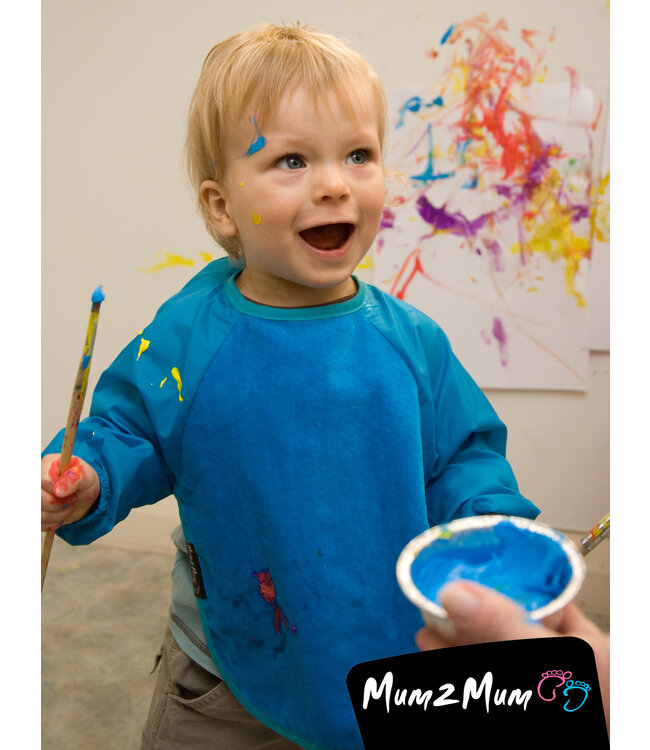 Mum2Mum Mum2Mum Sleeved Bib Large Teal