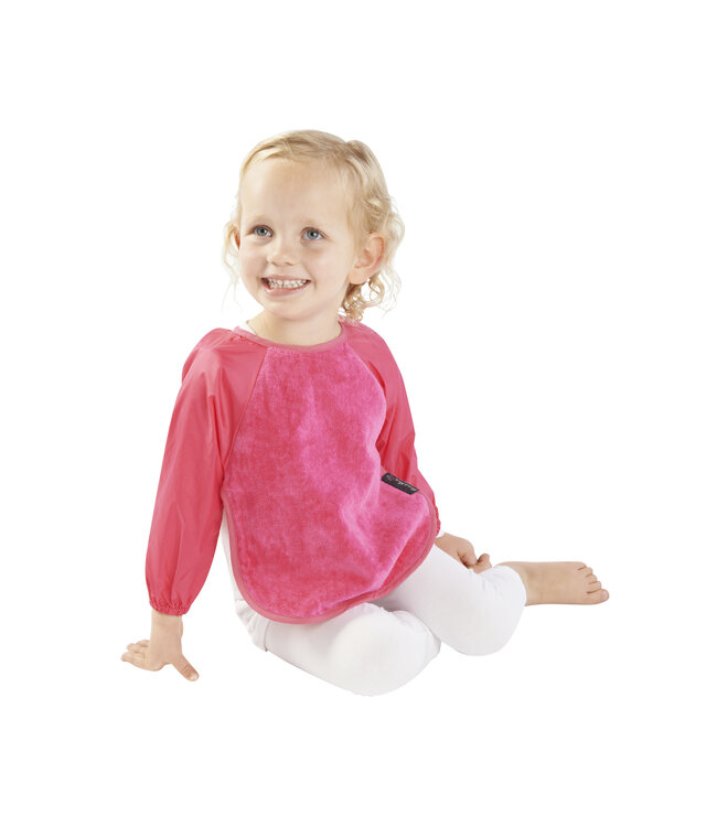 Mum2Mum Mum2Mum Sleeved Bib Large Cerise