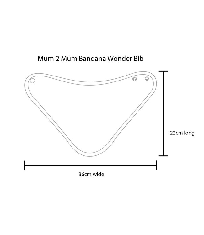 Mum2Mum Mum2Mum Bandana Bib Black