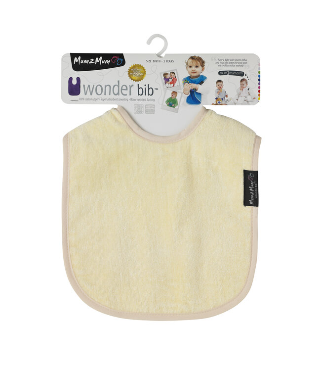 Mum2Mum Mum2Mum Standard Bib  Lemon